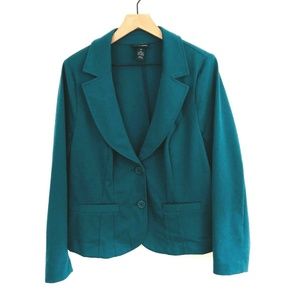 Lane Bryant Teal Blazer Jacket